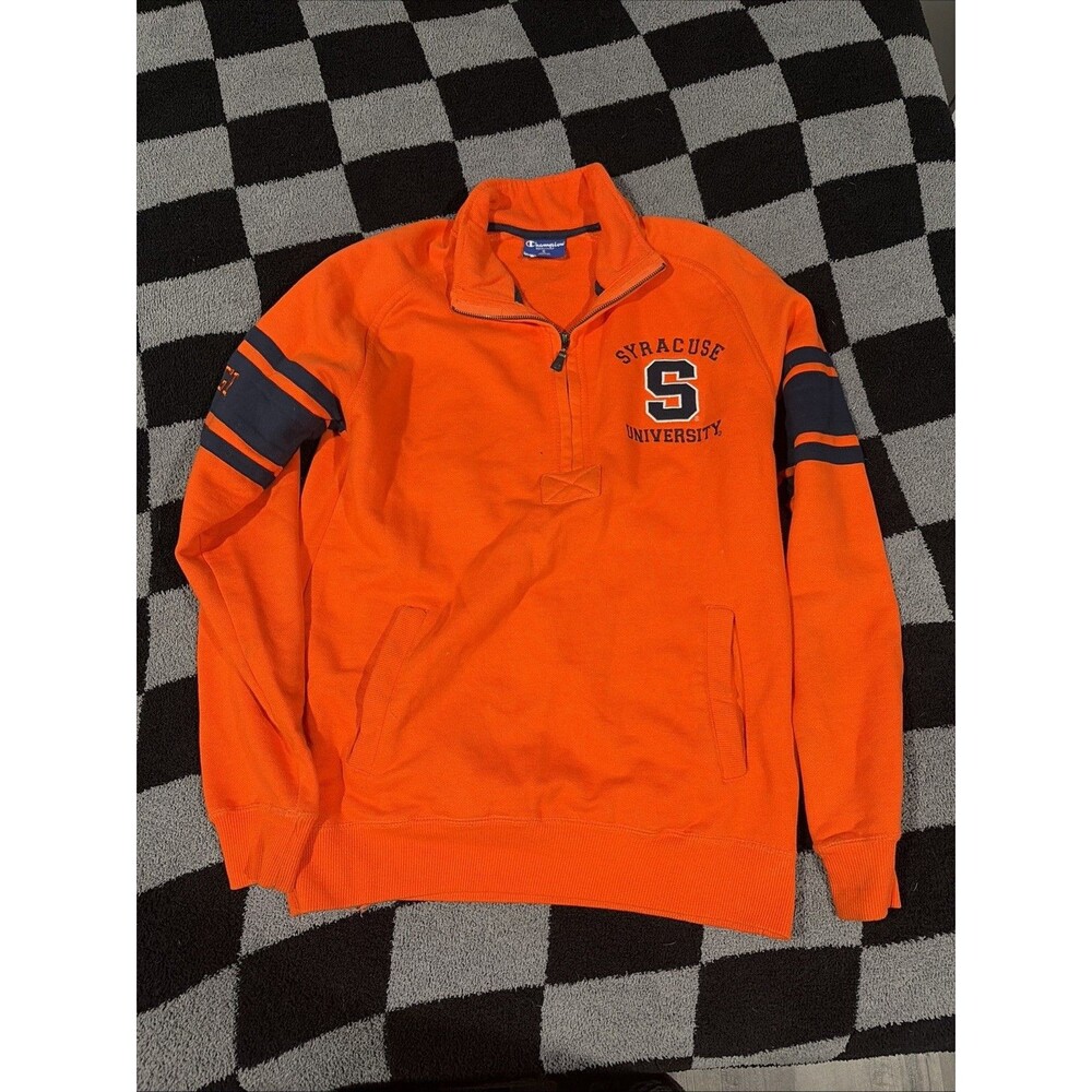 Syracuse University Sweater Quarter Zip Champion Heritage Size Small